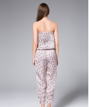 Pink Little Flowers Printed Jumpsuit